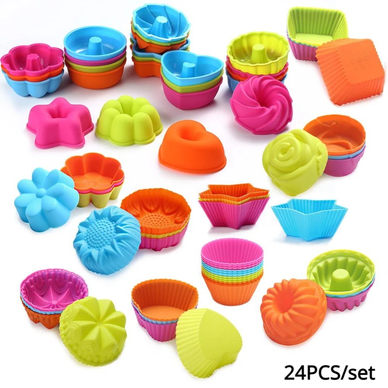24Pcs of Silicone Muffin Cup C - огляд і ціна Donut Mold Silicone